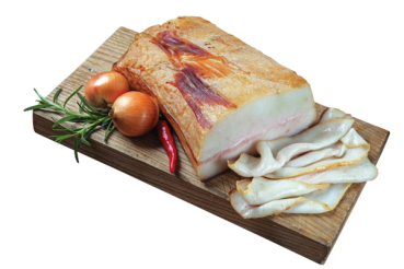 Geräucherter Mangalitza Bauchspeck 250g