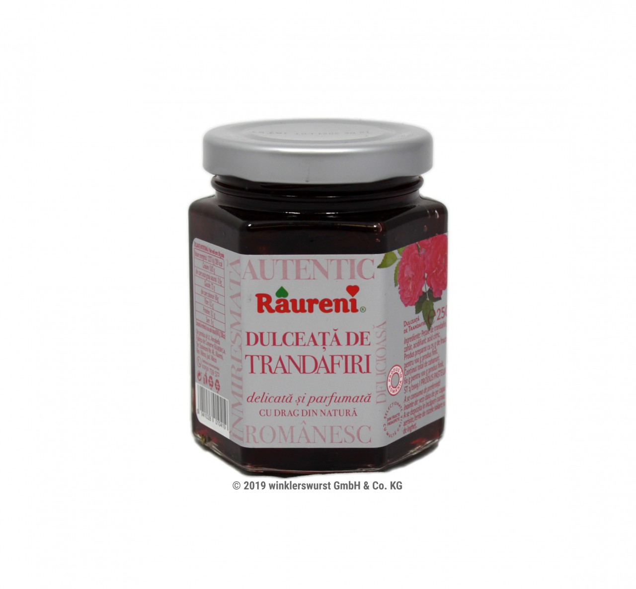 Raureni Rosenkonfitüre (Marmelade) 250g (Dulceata de Trandafiri)