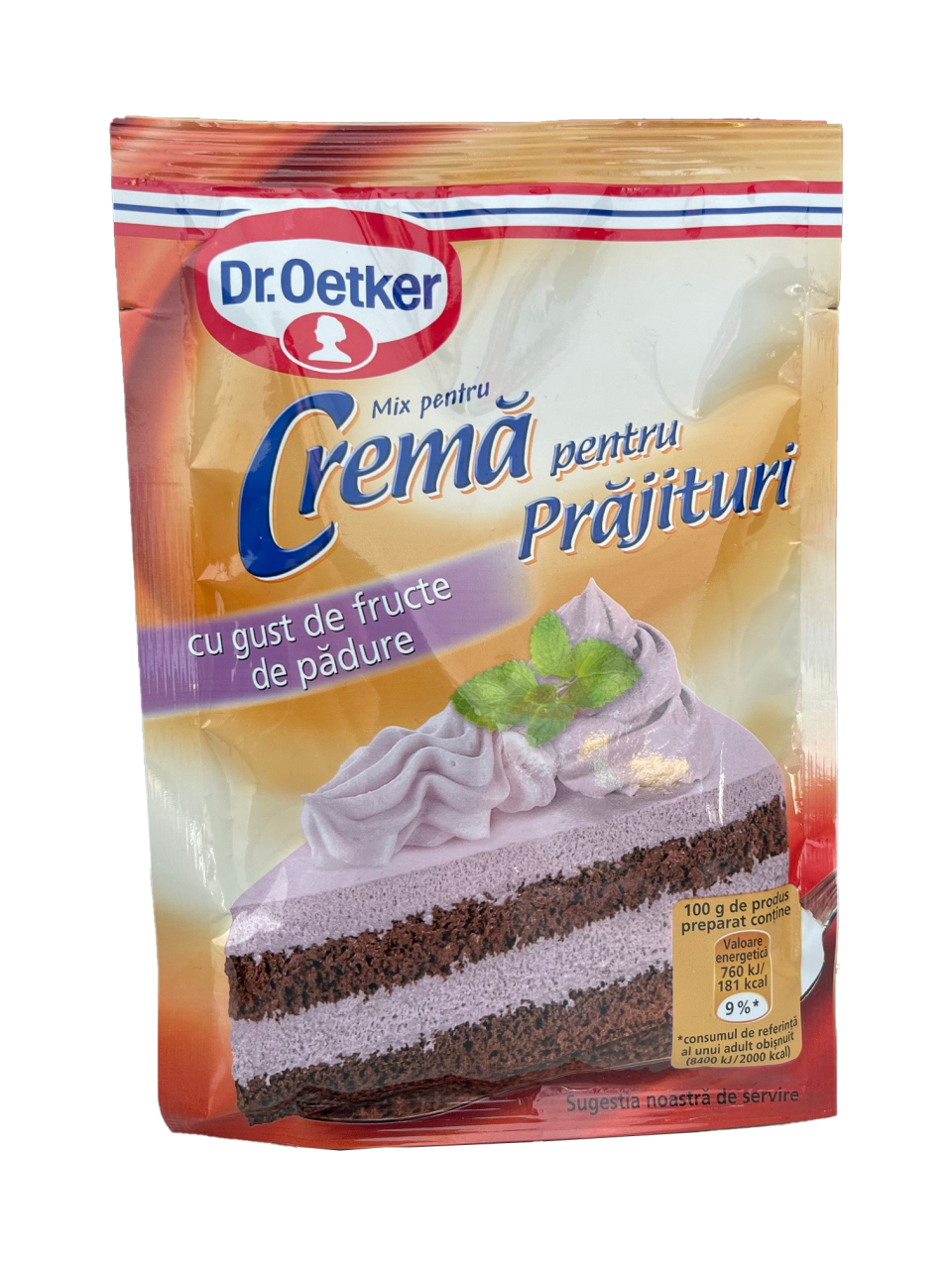 Mit der Waldbeerencreme von Dr- Oetker wird Ihr Kuchen nicht nur lecker schme-