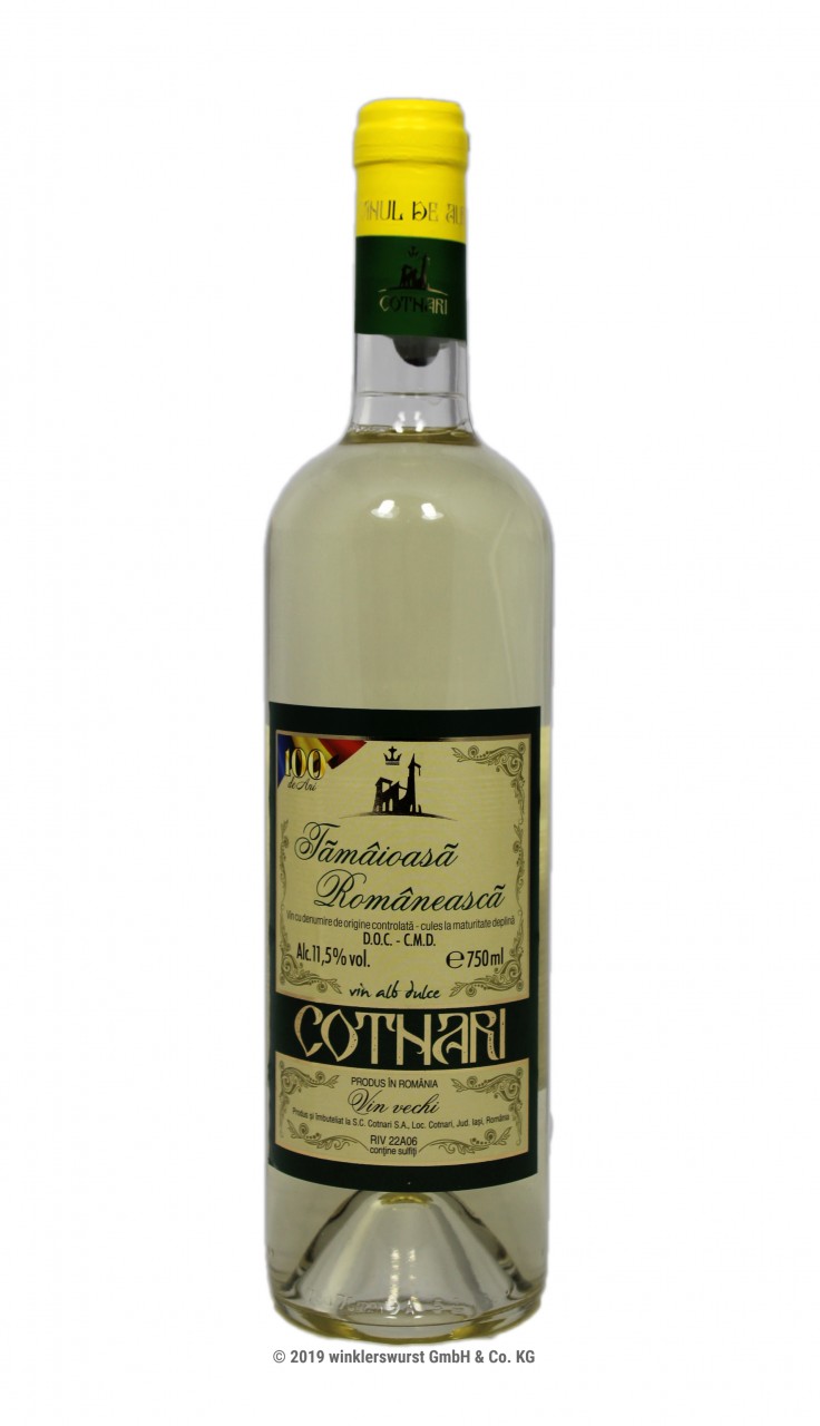 Lieblicher Weisswein von Cotnari 0-75l (Tamaioasa Romaneasca) aus Rumänien