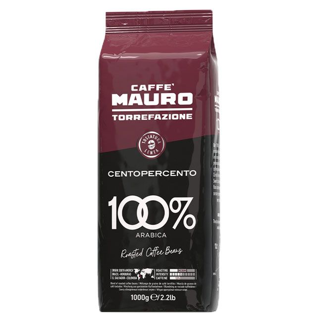 Caffe MAURO Kaffeebohnen CENTOPERCENTO 100- (1kg)